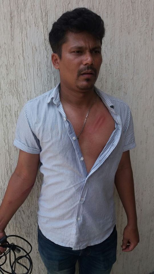 ಹಿಂದಿನಿಂದ ರಪ್  ಅಂತ ಒಂದು ಲಾಠಿ ಏಟು ಬಿತ್ತು...ನಾನು ಒಬ್ಬನೇ, ಅವರು ಏಳು ಜನ..ಅಸಹಾಯಕನಾಗಿ ಏಟು ತಿಂದೆ